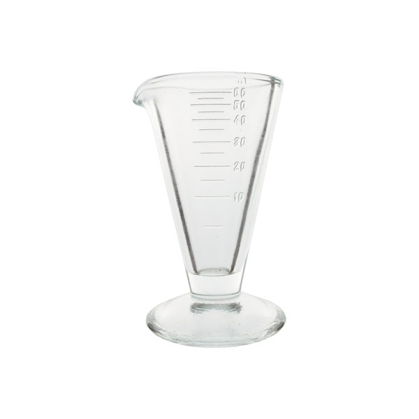 Narrow neck graduated bottle, cylindrical, LDPE