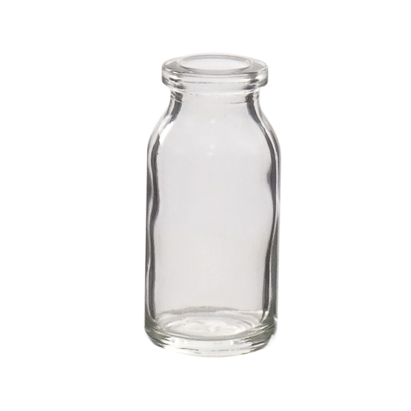 Graduated bottle with ISO thread GL80, amber