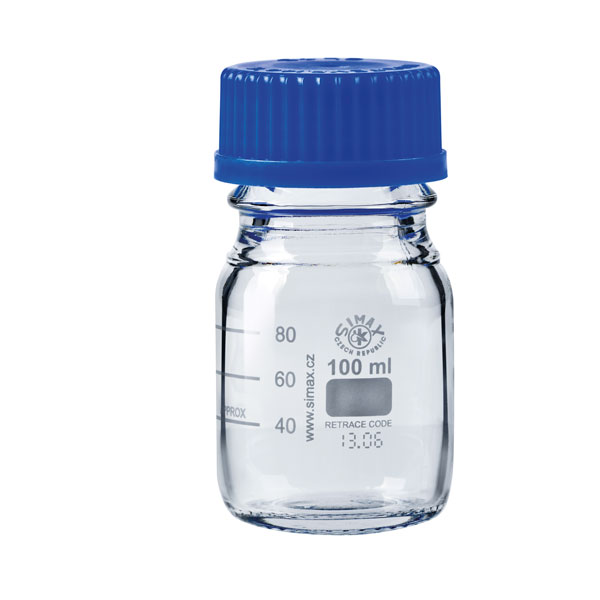 Micro spectrophotometer cuvette with PTFE stopper