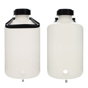 Cylindrical drum with faucet