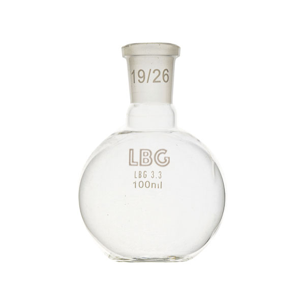 Boiling flask flat bottom