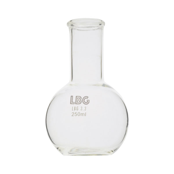 Boiling flask, flat bottom, narrow neck