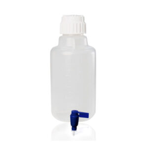 Autoclavable carboy with faucet