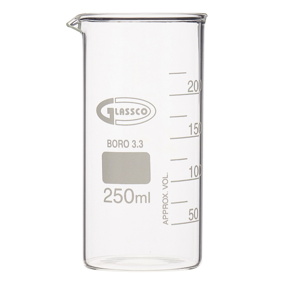 Beaker, tall form, GLASSCO
