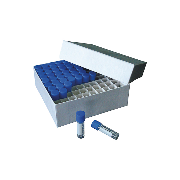 Carton freezer box for cryotubes up to 2 ml