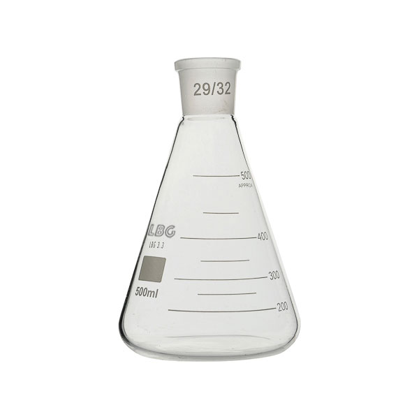 Flask, Erlenmeyer, standard ground mouth