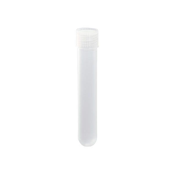 Test tube with screw cap in PP 