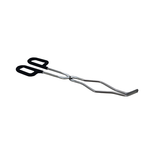 Crucible tongs with heat protection