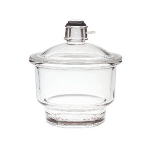 Vacuum type desiccator with lid and lateral hose Premium Line