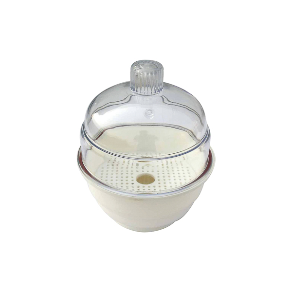 Desiccator with knobbed lid