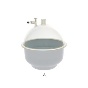 Vacuum type desiccator, plastic stopcock