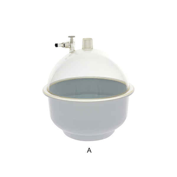 Vacuum type desiccator, plastic stopcock