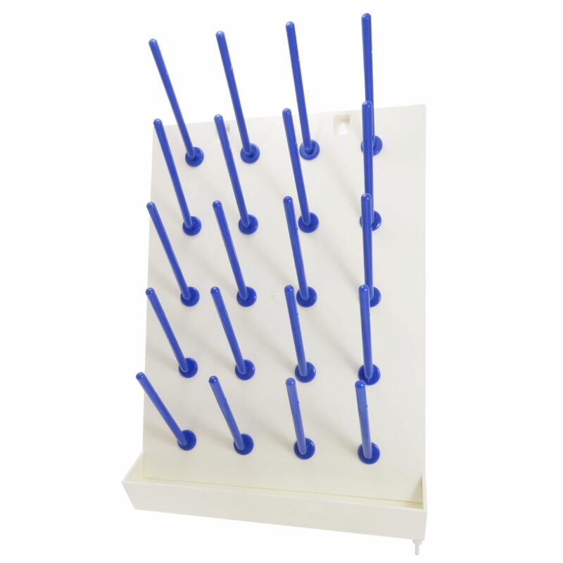 Wall draining rack for labware