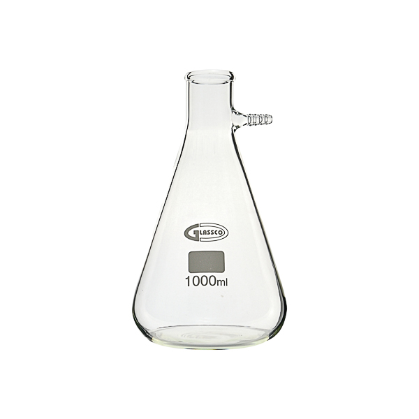 Filtering flask, Erlenmeyer shape GLASSCO