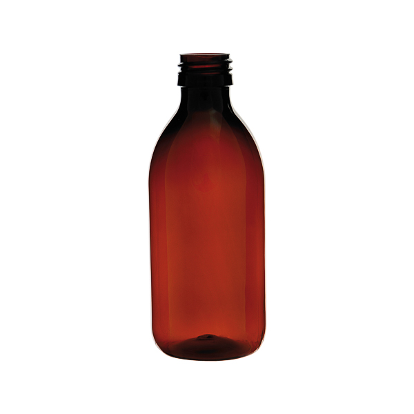 Amber bottle, PET