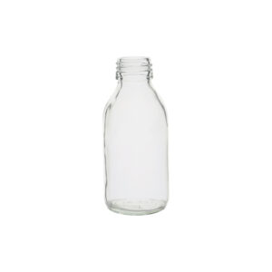 Clear glass bottle