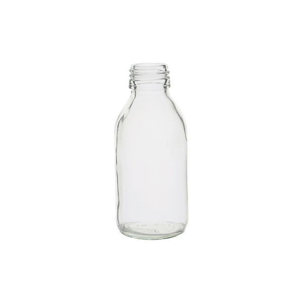 Clear glass bottle