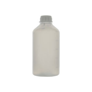 Narrow neck graduated bottle, cylindrical, LDPE