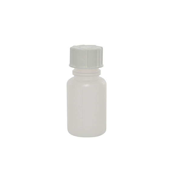 Graduated wide mouth bottle, cylindrical, PP