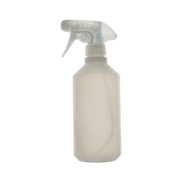 LDPE spray bottle with HDPE nozzle