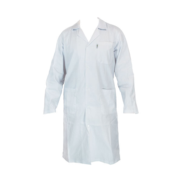 Lab-coat for men with snap button