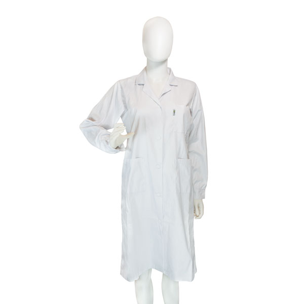 Lab-coat for women with snap button
