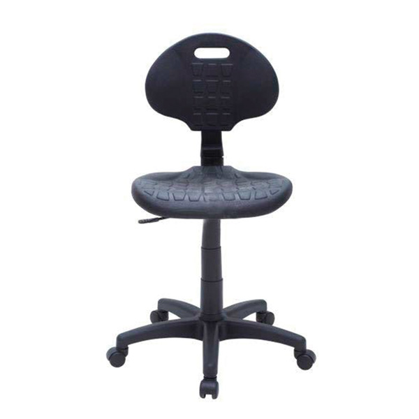 Low laboratory chair with wheels