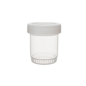Stackable specimen container, screw cap, PP