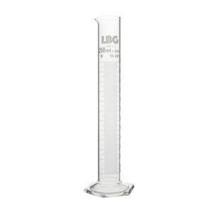 Measuring cylinder hexagonal base, class B, LBG