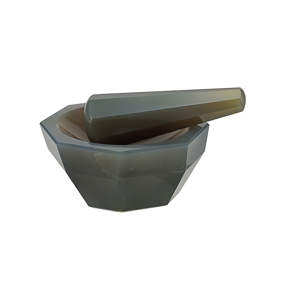 Agate mortar with pestle Premium Line