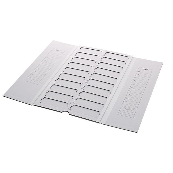 Cardboard slide folder