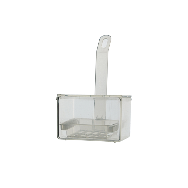 Staining jar with removable rack, PMP