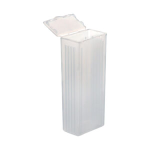 Vertical storage box for slides