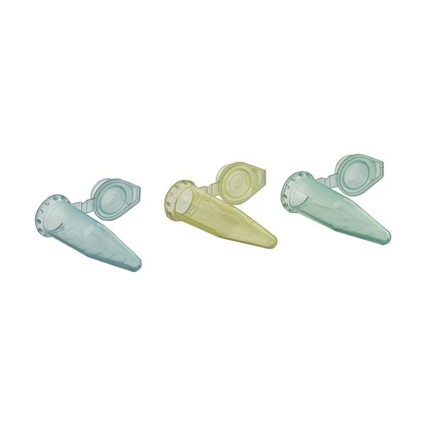 Microcentrifuge tube, graduated, with safe-lock, coloured