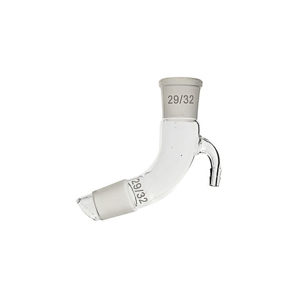 Receiver adapter, bent at 105º, with lateral hose