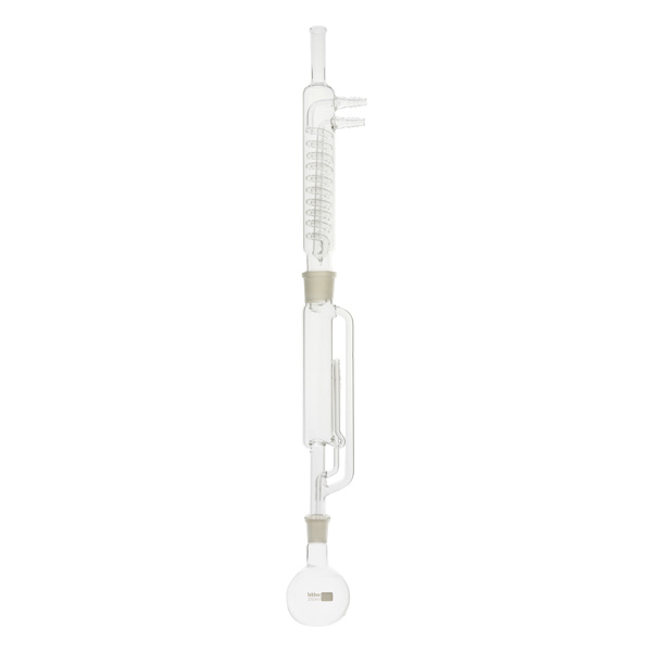 Soxhlet extraction apparatus with 500 ml extractor body