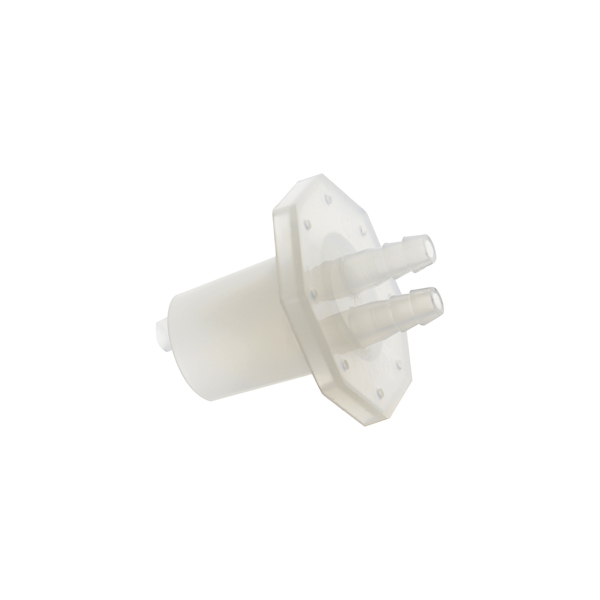 Plastic stopper, conical, with tubing connection