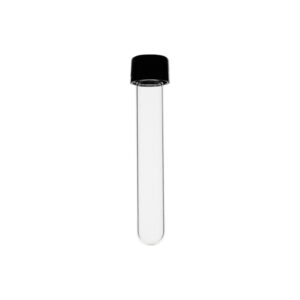Test tube with screw cap, round bottom