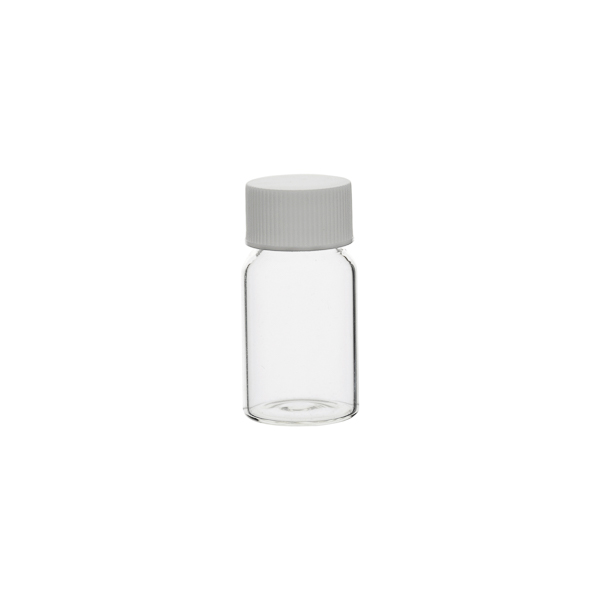 Clear glass sample vial