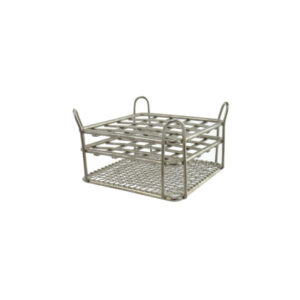 Microtube rack, stainless steel