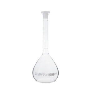 Volumetric flask class A with plastic stopper, LBG