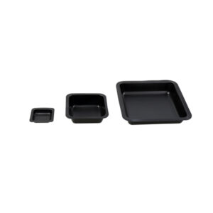Weighing pan, polystyrene, black