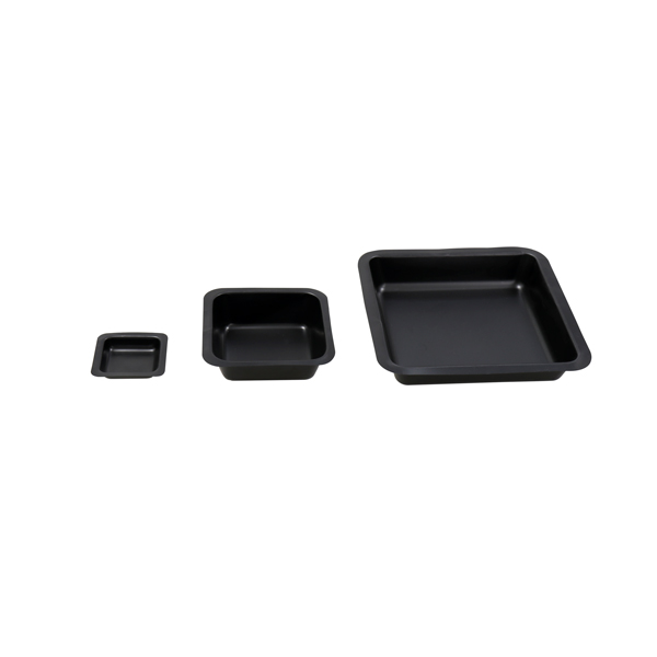 Weighing pan, polystyrene, black