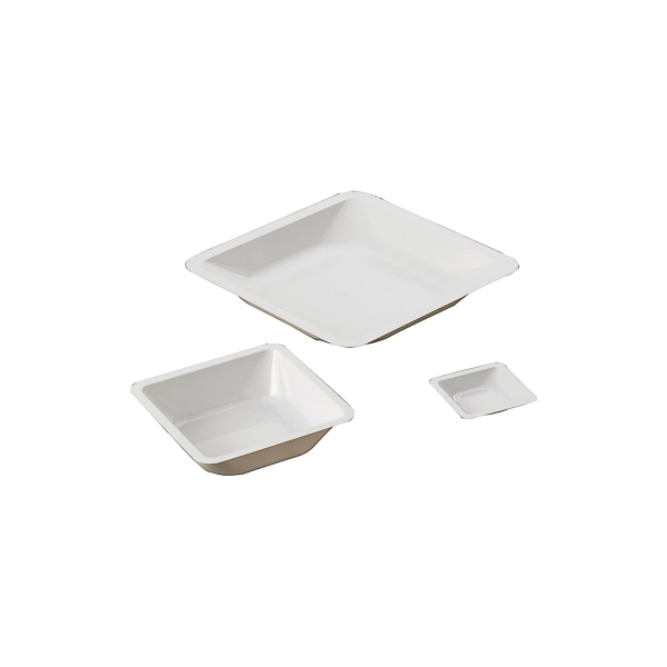 Weighing pan, polystyrene, white